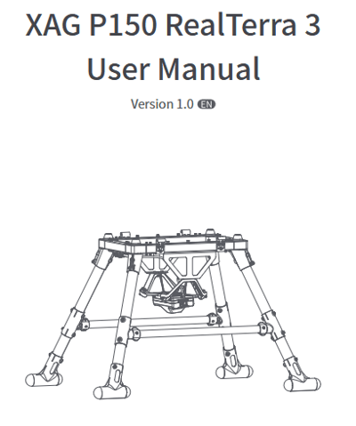 XAG P150 RealTerra 3 User Manual-V1.0